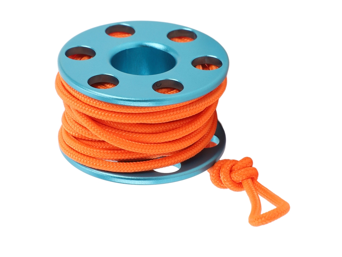 Urbannova-reel De Dedo Para Mergulho Com Linha Glow Em Alumínio Azul
