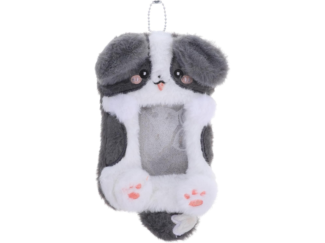 Porta Cartões De Algodão Com Pelúcia De Animais Fofos, Protetor De Cartões E Chaveiros, Ideal Mochilas E Uso Diário