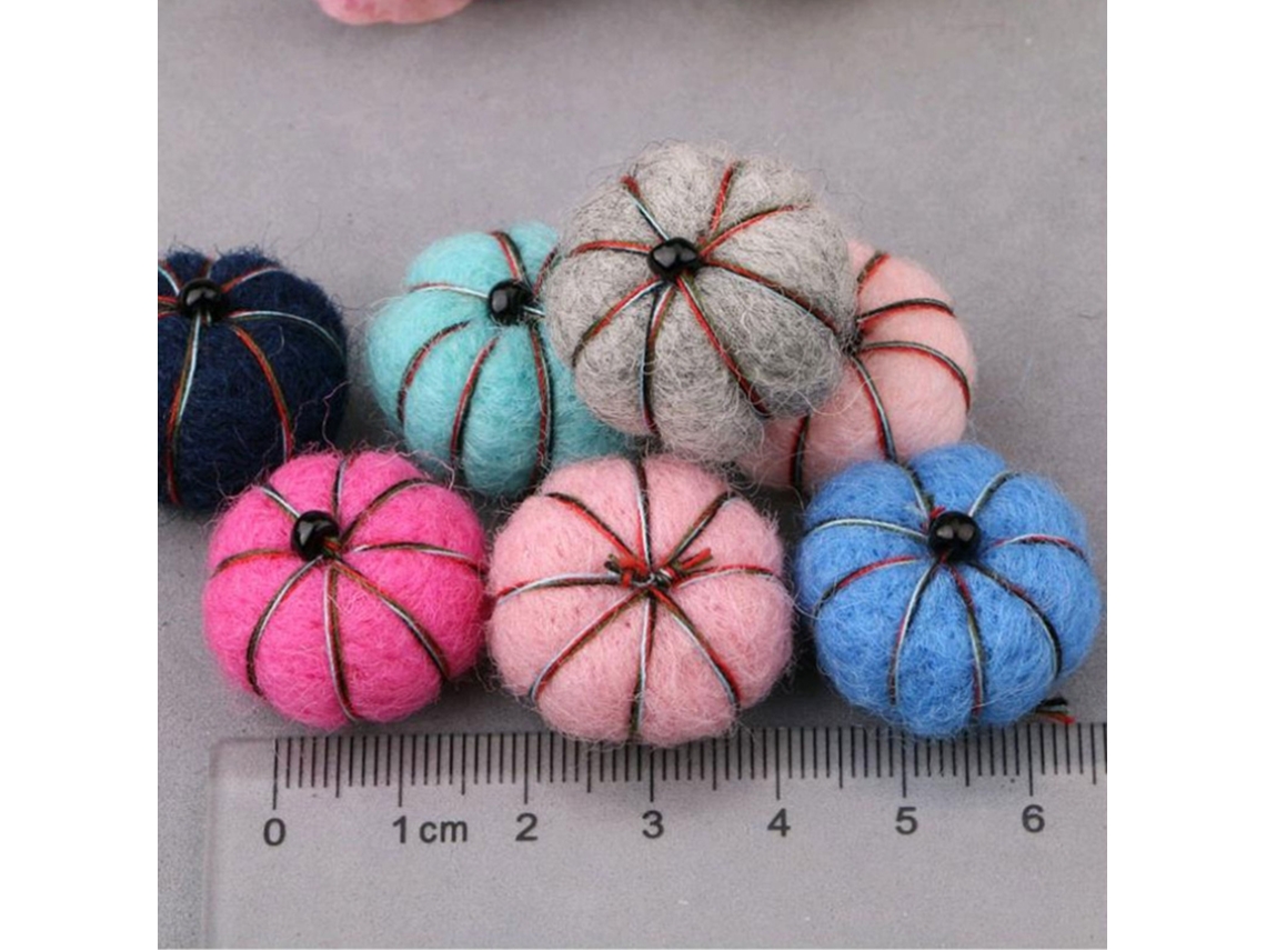 Laxiscreed Bolas De Lã Mini Multicoloridas De 2x2cm Para Decoração E Artesanato