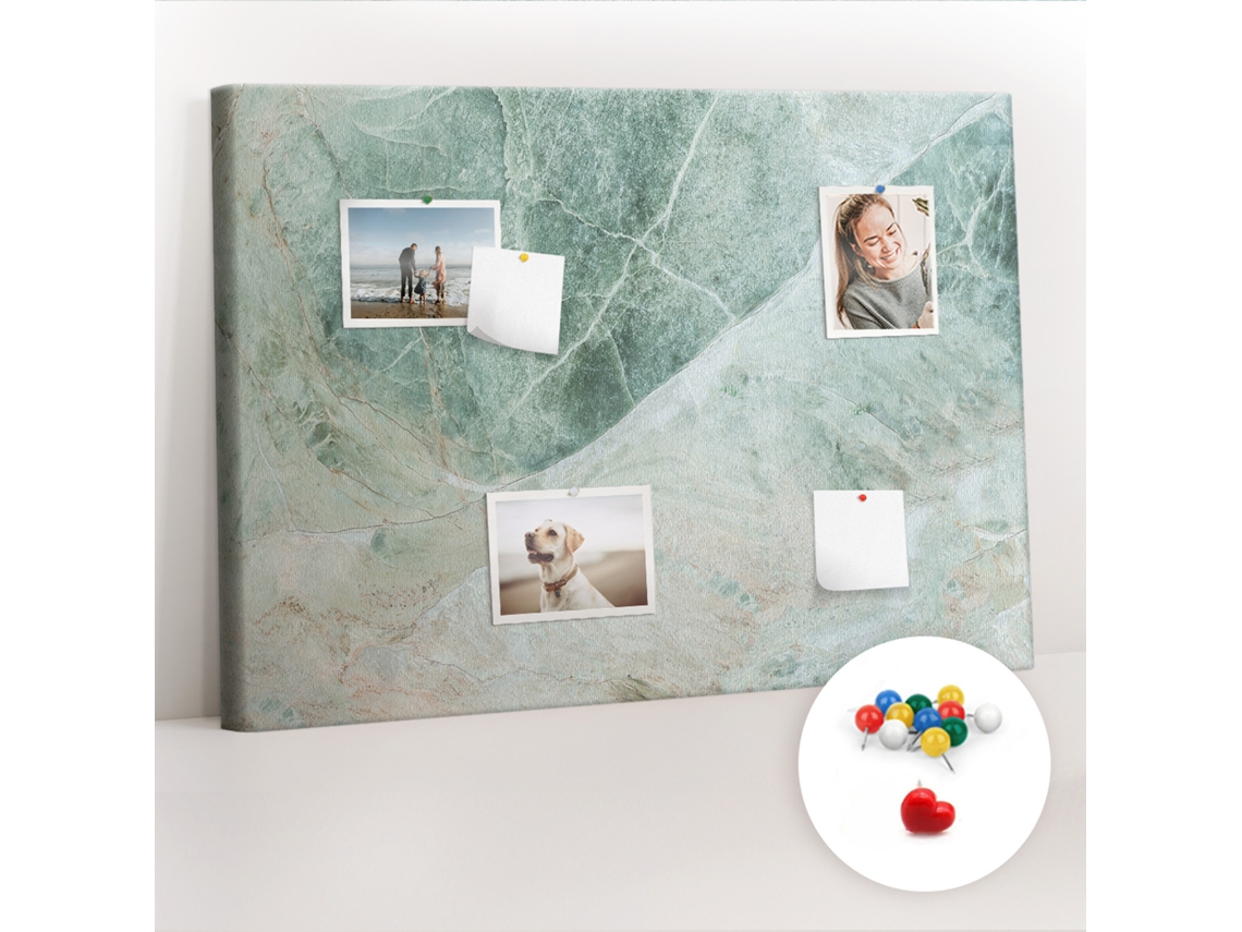 Quadro De Cortiça Superfície De Mármore Para O Escritório Espelharte (70x100 Cm)