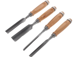 Conjunto de 4 Formões Topbathy para madeira, ferramentas de entalhe, plano e goiva (S)