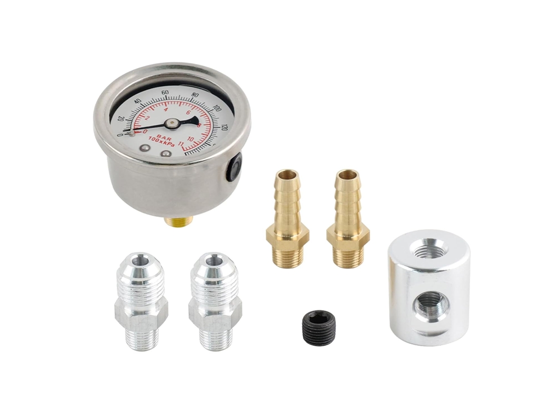 Para Sistema De Combustível Automotivo - Manômetro De Pressão De Óleo Universal Para Carro, 1/8 Npt, 0-160 Psi