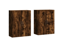 Wall Mounted Cabinet, Wall Mounted Cabinets Vidaxl Marrom Madeira Processada (n/a)