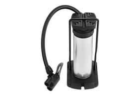 Bomba De Pé Compacta 17x4,5cm Pressão Até 100 Psi Para Bicicleta E Moto