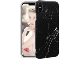 Capa iPhone XS Max HONGWE. Mármore Preto