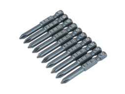 Conjunto De Bits De Parafuso Cruzado S2 Aço 1/4 Polegada Hexagonal 50mm Ph1 (10pcs)