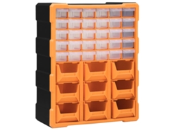 Vidaxl Caixa Organizadora Com 39 Gavetas 38x16x47 Cm