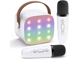 Mini Máquina De Karaokê Yll, Modelo Mais Recente De 2025, Para Crianças E Adultos. Caixa De Som Bluetooth Portátil Com 2 Microfone Aquaforge