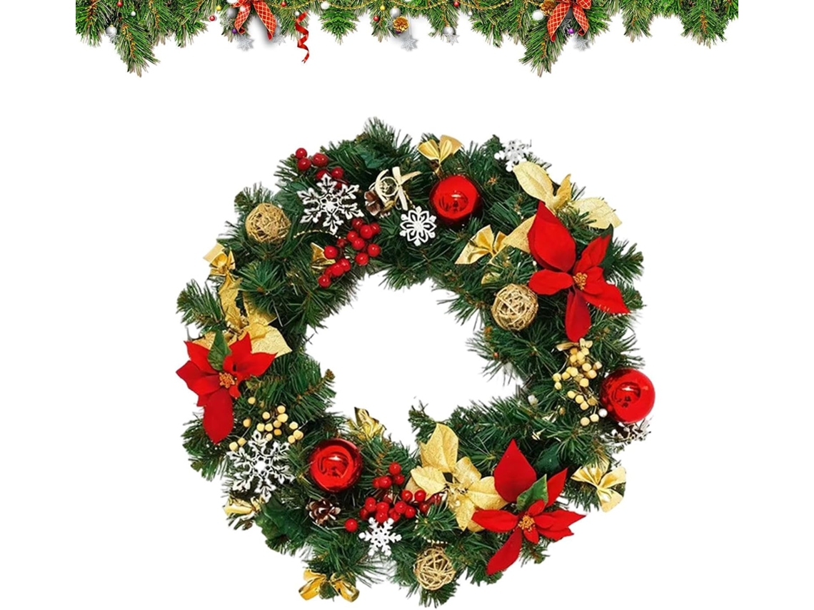 Adesivos De Natal Para Janela, Guirlanda Decorativa Removível |