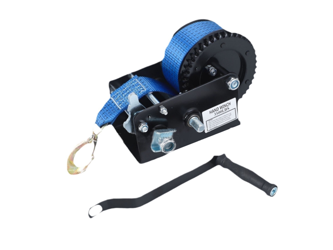 3500lbs Portable Steel Wire Hand Winch Strong Traction Industry Outdoor