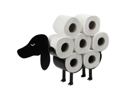 2026 porta Papel Higiénico Perro Srz de Acero, 7 Rollos, Libre de Instalación, 55x12x29cm