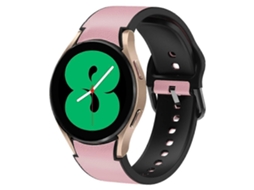 Pulseira De Couro Adesivo De Silicone Para Samsung Galaxy Watch 4 44mm