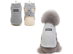 Chaleco Abrigo Invierno Perro Pequeño Mediano Suave Antiviento Botones Ropa Mascota