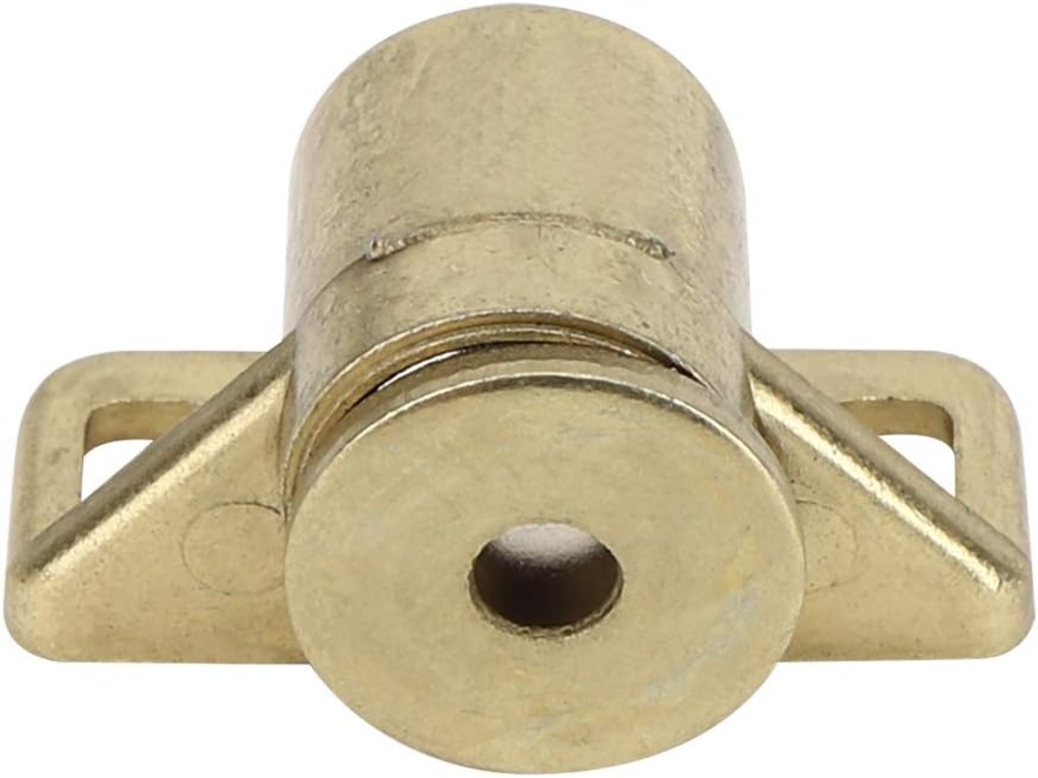 Conjunto De 4-fechos Magnéticos Genéricos Dourados Antigos Para Portas Armários, Guarda Roupas E Tvs, Em Liga De Zinco
