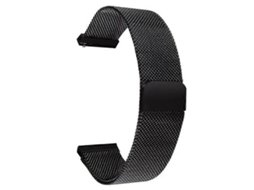 Pulseira Milanesa Loop Compatível Com Garmin Forerunner 255s/ Xiaomi Mi Watch, De Aço Inoxidável 18mm Fecho Magnético