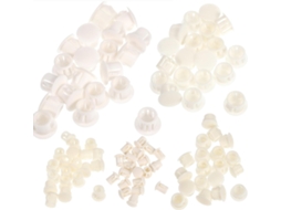 Kit Com 100 Peças De Tampões Nylon Para Móveis, Capas Para Parafusos, Design Redondo, Duráveis Para Painéis Decorativos