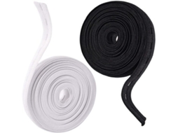 Elastico Ezranova, Faixa Elástica Para Costura, Liga Elástica Flexível, Ideal Para Costura Caseira, Vestuário E Artesanato (preto, Branco)