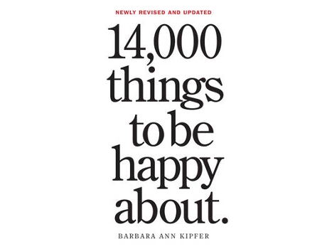 Livro 14,000 things to be happy about de barbara ann kipfer (inglês)