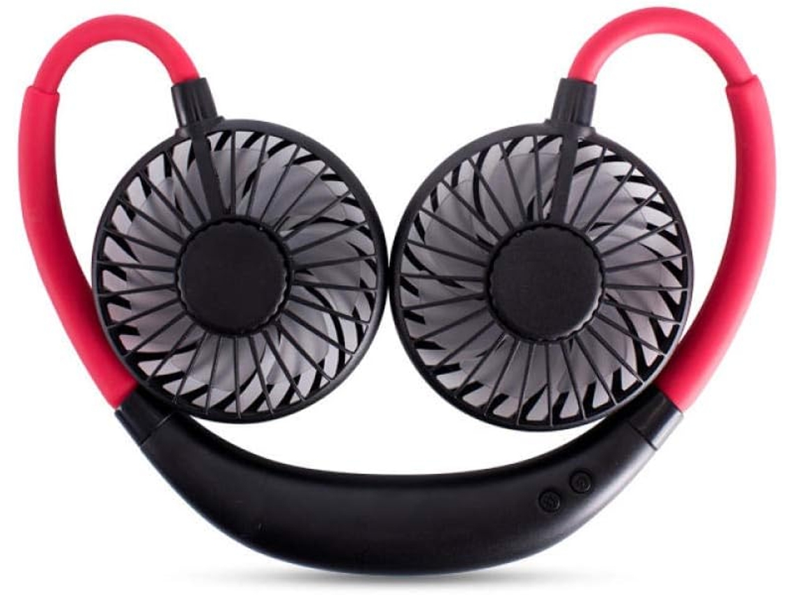 Ventilador USB de pescoço mini portátil S/MARCA, 360g, uso doméstico e externo