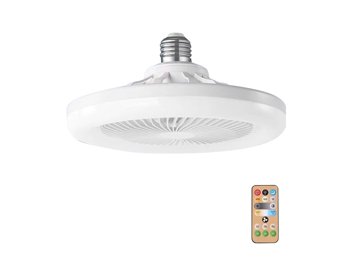 2026 lâmpada de Teto com Ventilador Silencioso, 3 Velocidades, Controle Remoto para Sala, Jantar, Quarto de Crianças, Casa Moderna