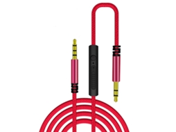 Cabo de Áudio LAXISCREED 3.5mm com Microfone e Controle de Volume