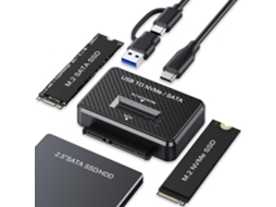 Caixa M.2 Nvme Sata Ssd, 10gbps, Usb Para Nvme, Para Ssd M.2 Nvme/sata E Hdd/ssd Sata De 2,5 Polegadas, Plug Play Hexinyigjly