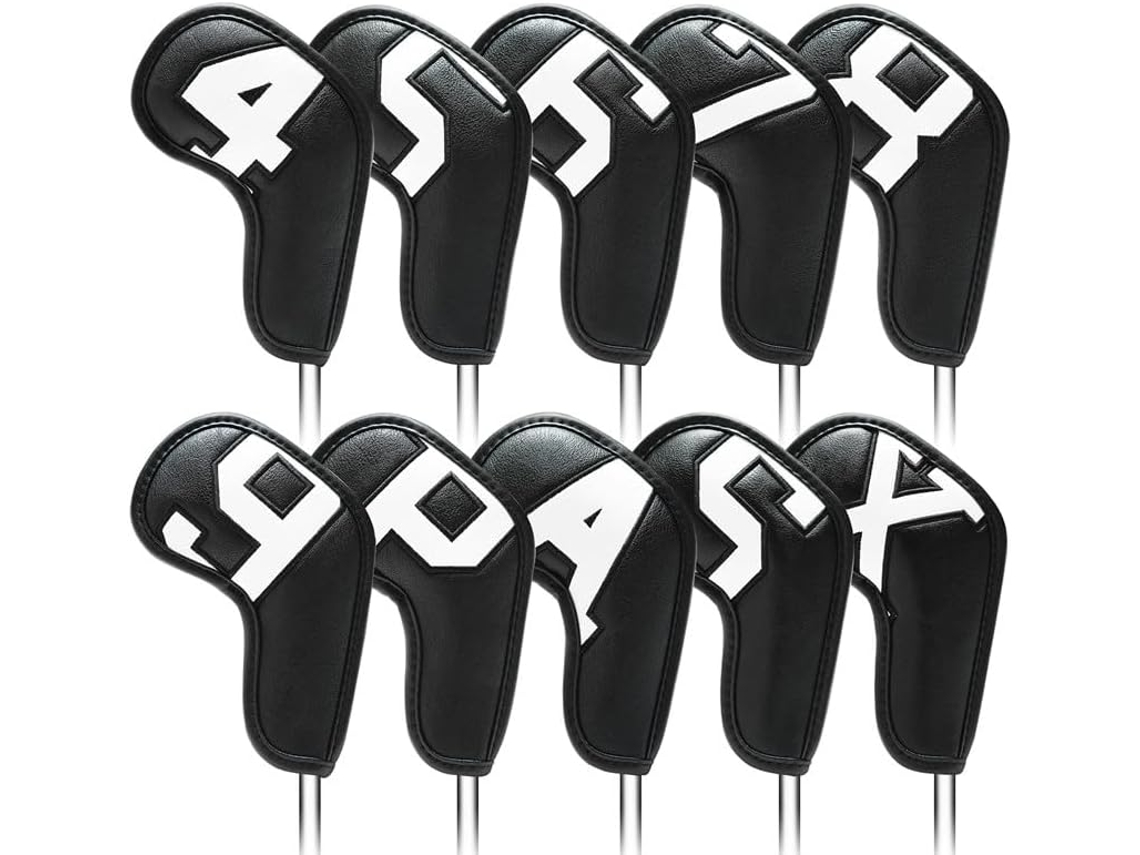 Pacote com 10 Capas Protetoras para Cabeças de Tacos de Golfe, Modelos 4 a 9 | S/MARCA