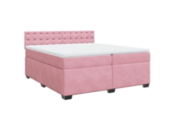 Box Spring Bed, Box Spring Beds Vidaxl Cor-de-rosa Veludo (200 X 200 Cm)