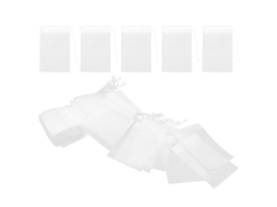 Eyf 100 Sacolas Filtro Chá Tecido Não Tecido 12x8cm para Ervas Café Especiarias