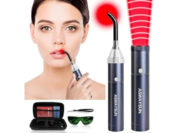 Dispositivo de Terapia Luz Vermelha, Tocha Tratamento Aftas para Lábios, Varinha Infraverm Elha Bolha Febre Fac GOKOCO