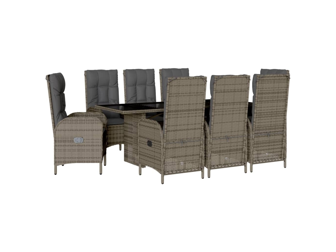 Garden Dining Set, Garden Dining Sets Vidaxl Cinzeto Rattan / Vime (n/a)