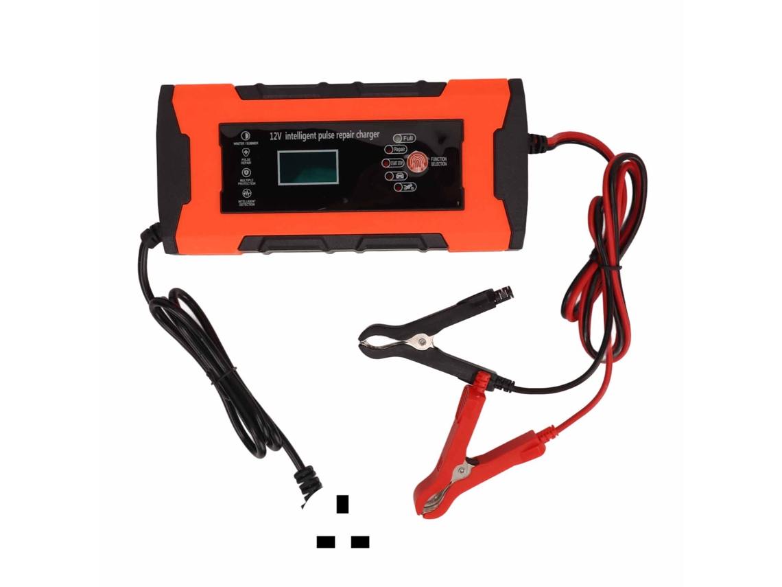 Carregador Mali Automático 12v 10a com Função de Reparo para Carro Moto Bicicleta Elétrica