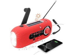 Rádio solar de alta qualidade, com manivela, emergência, GOKOCO