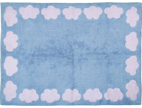 Tapete ARATEXTIL Nube (Algodão - Azul - 120x160cm)