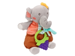 Mali boneca Chupeta Elefante Macia para Bebê, Acalmante e Enriquecedor de Sentidos