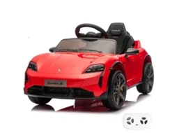 Porsche Taycan Turbo S 12v Carro Elétrico Infantil De 1 A 5 Anos – Carro Desportivo De Luxo Com Telecomando, Led &amp; Arranque Suave – Vermelho