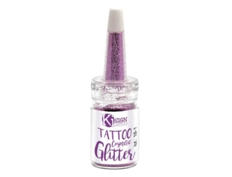 Skin glitter - Lilás - frasco de 7 ml - Branco - Adulto