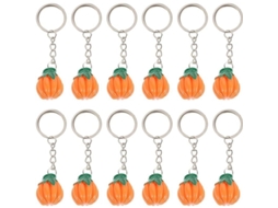 12 Chaveiros de Abóbora para Halloween, presente decorativo Nova Line S/MARCA