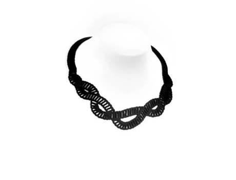 Colar - APARA - Marina - Silicone de origem mineral - Preto - Mulher