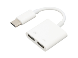 Cabo Adaptador de Áudio Digital Duplo Tipo C Estável e Durável CHABERLU