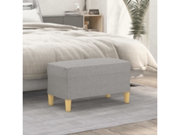 Vidaxl Banco 70x35x41 Cm Tecido Cinzento-claro