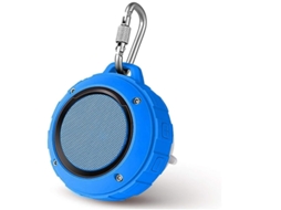 Alto Falante Bluetooth Yizhood Ipx5 Estéreo Hd À Prova Dágua 8 Horas De Reprodução Com Ventosa De Microfone Embutido Azul