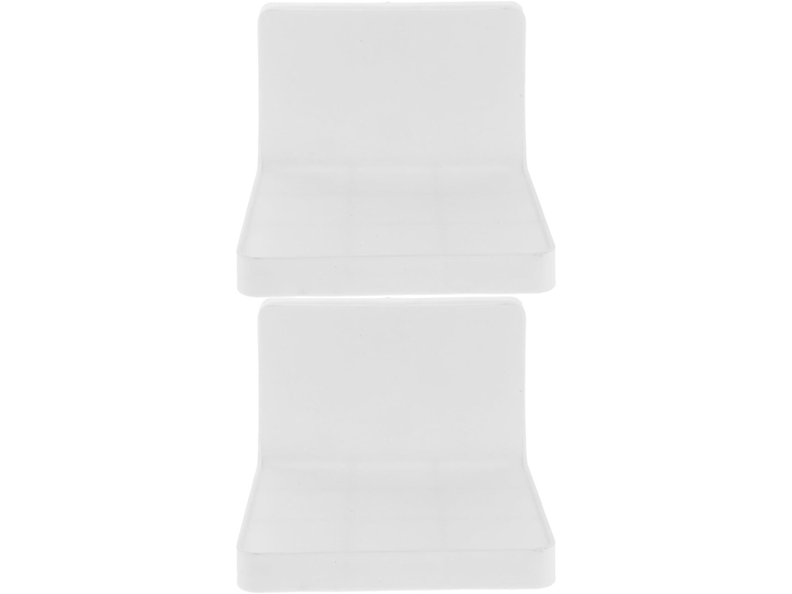 Prateleira Flutuante De Plástico Showeroro Para Banheiro, 2 Peças, Com Adesivo Para Fixação Na Parede, Ideal Para