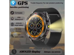 (milan Steel) Smartwatch Com Gps, Posicionamento Por Satélite Beidou, Monitoramento De Frequência Cardíaca E Design À Prova D'água.