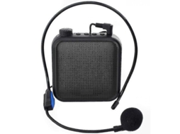 2026 amplificador de Voz Recargável com Microfone Fio para Professores, Guias e Mais, Preto Jeu