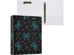 Pasta de 3 Argolas para Tamanho Carta , Organizador Redondas com Prancheta, Prancheta Materiai (27,9 X 21,6 Cm)
