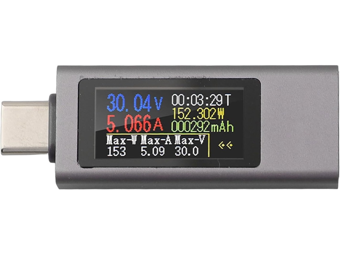 Testador Usb-c Kws-2302c De 240 W Com Ecrã Tft De 1,06 Polegadas