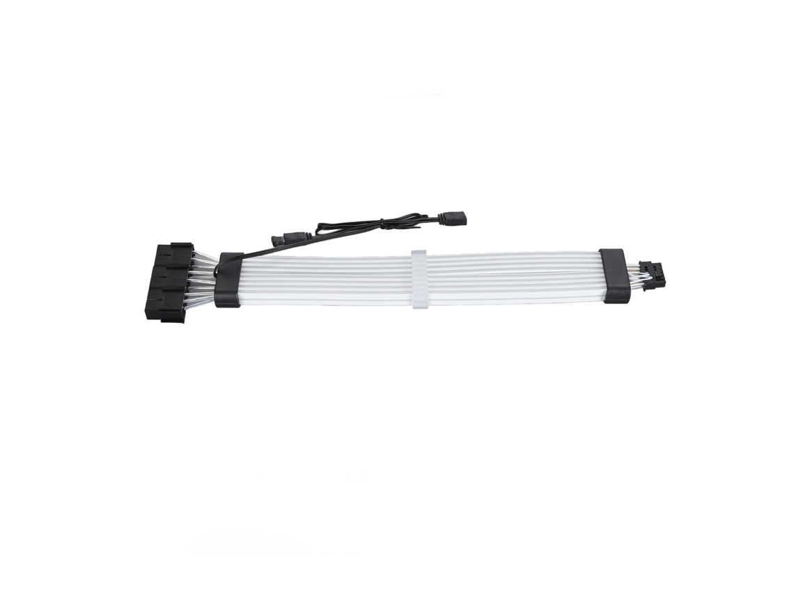Cabo De Extensão Argb De Silicone 12+4pin Para Cabo Divisor De Alimentação Da Placa Mãe 3x8pin