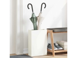 Vidaxl Suporte Para Guarda-chuva De Chuva Branco 28 X 12 X 41 Cm Aço