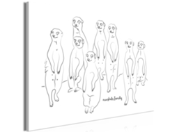 Quadro ARTGEIST Meerkats Family (1 Part) Wide (60x40)